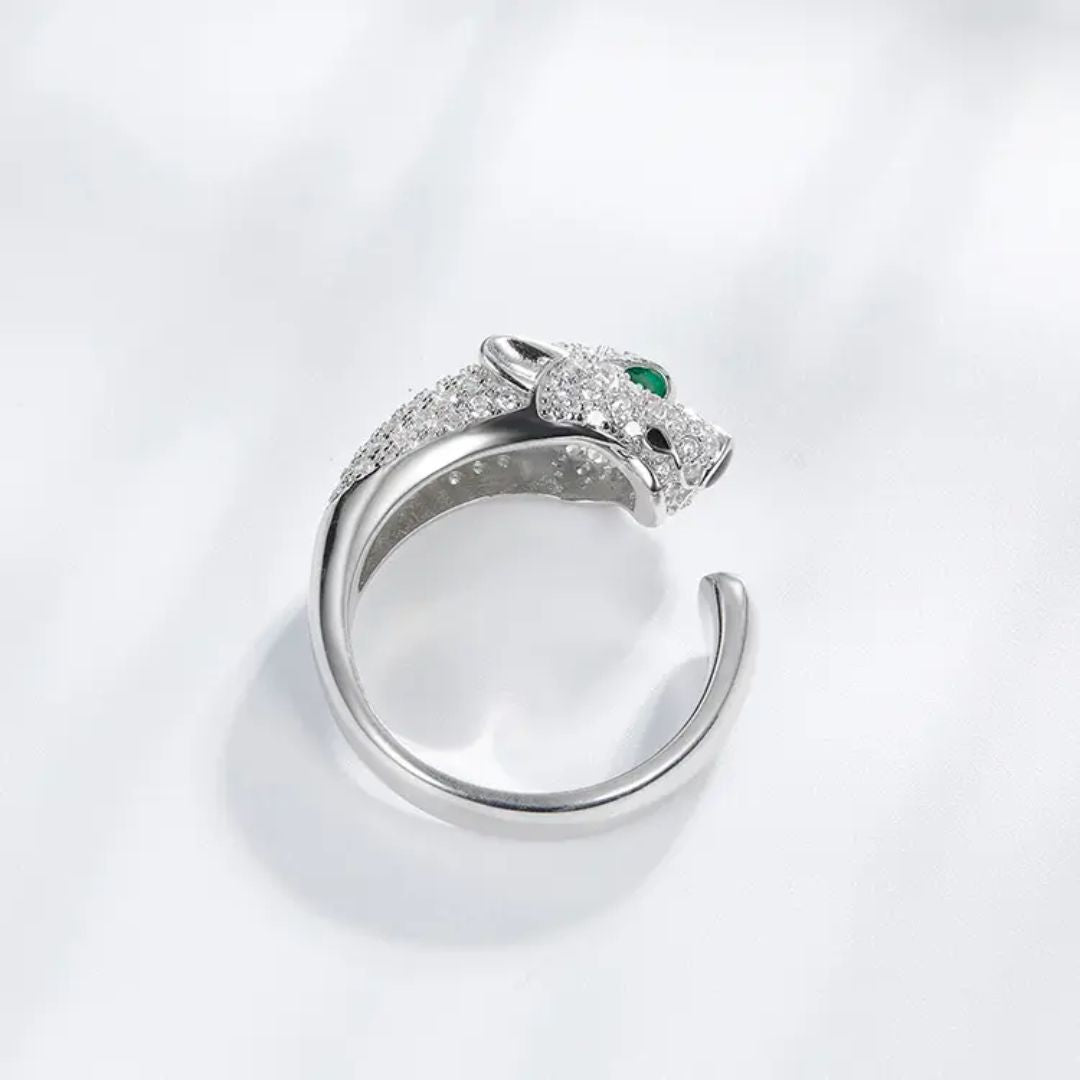 Silver Panther Ring