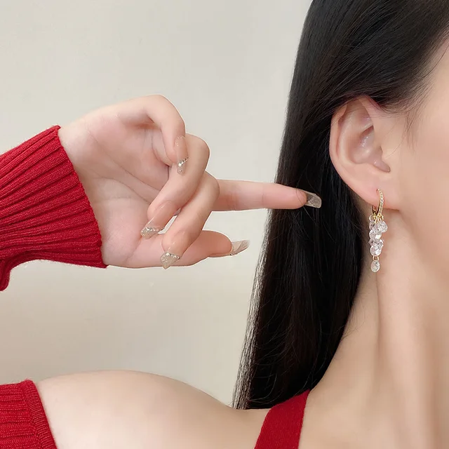 Cozy Crystal drop earrings