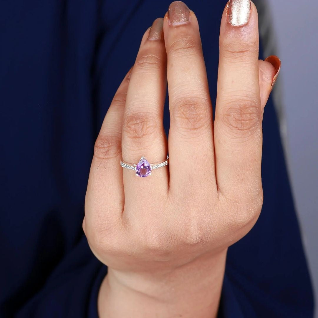 Lavender Stone Ring
