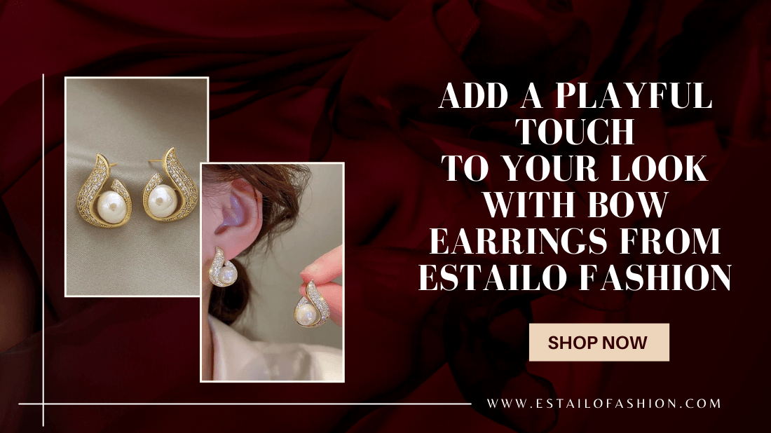 Add a Playful Touch to Your Look with Bow Earrings from Estailo Fashion