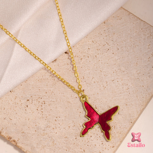 Red Garnet Glide Necklace