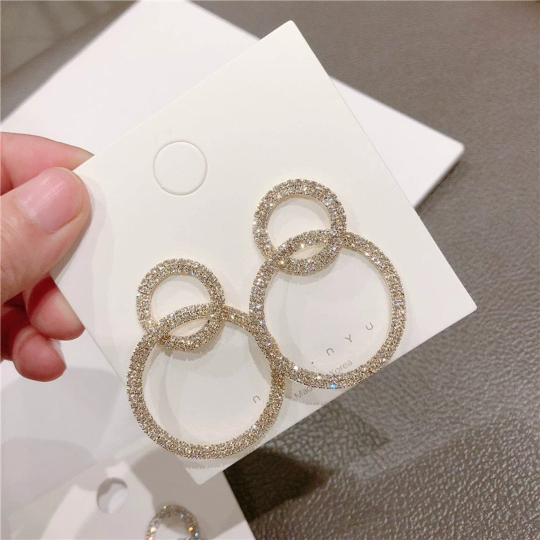 Dazzling Duos Hoop Earrings
