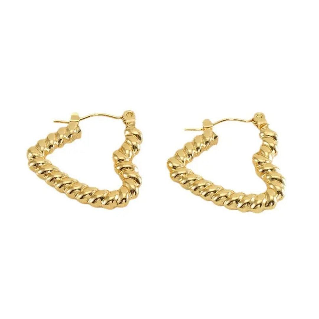 Radiant Love Hoops Earrings