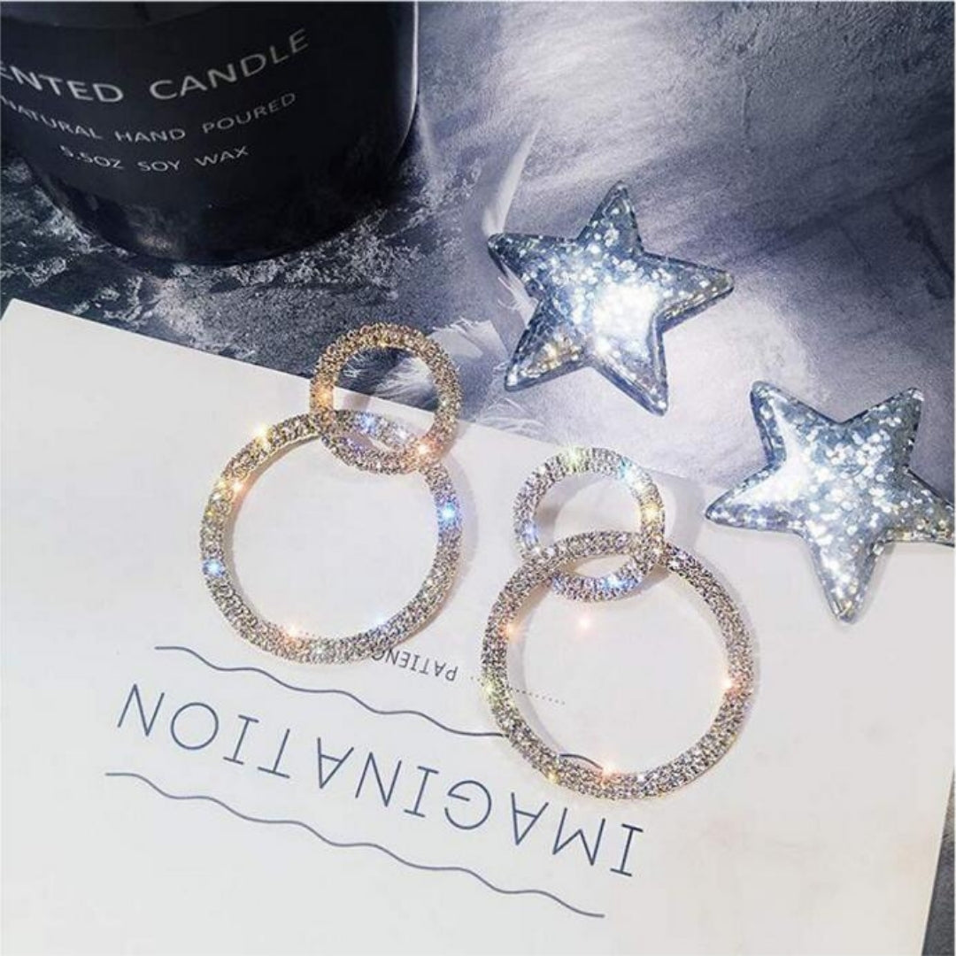 Dazzling Duos Hoop Earrings