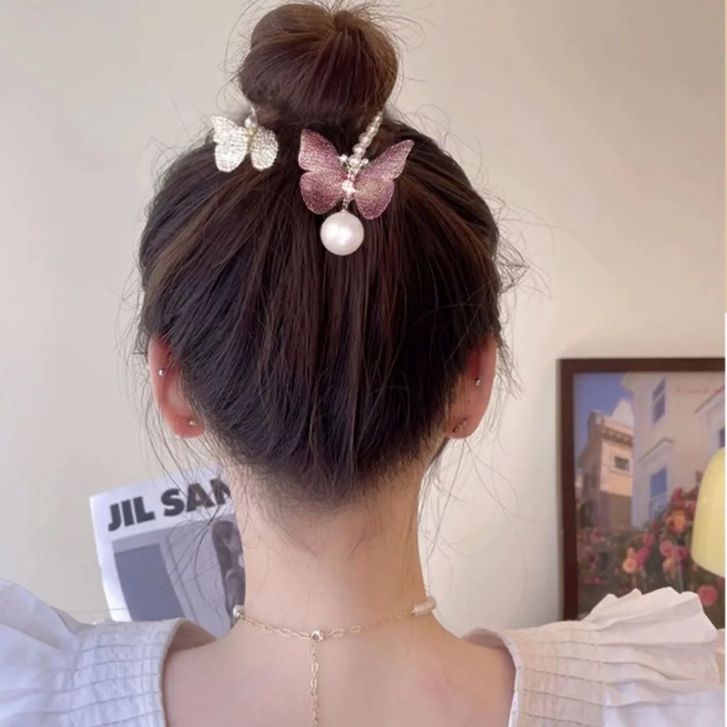 Glitter Butterfly Hair Claw