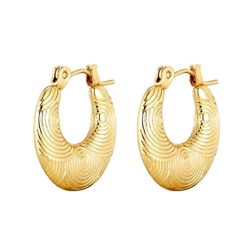 Opal Orbit Hoops Earrings