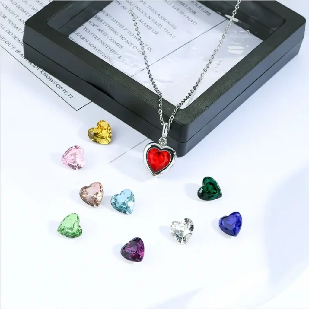 Heart Gem Magic Changeable Necklace