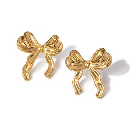 Golden bow Earrings