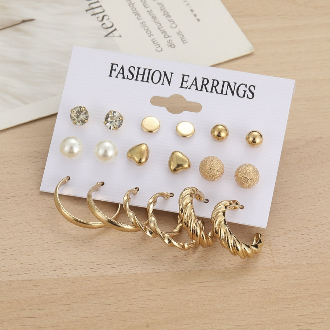 Luxe Loop & Stud Set Combo Earring