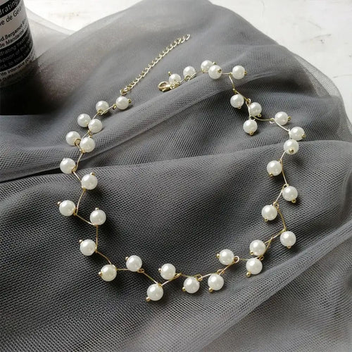 Pearl Vine Choker Necklace