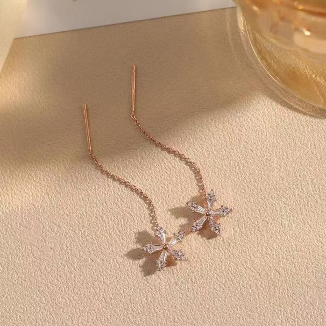 Graceful Flora Chains Earrings