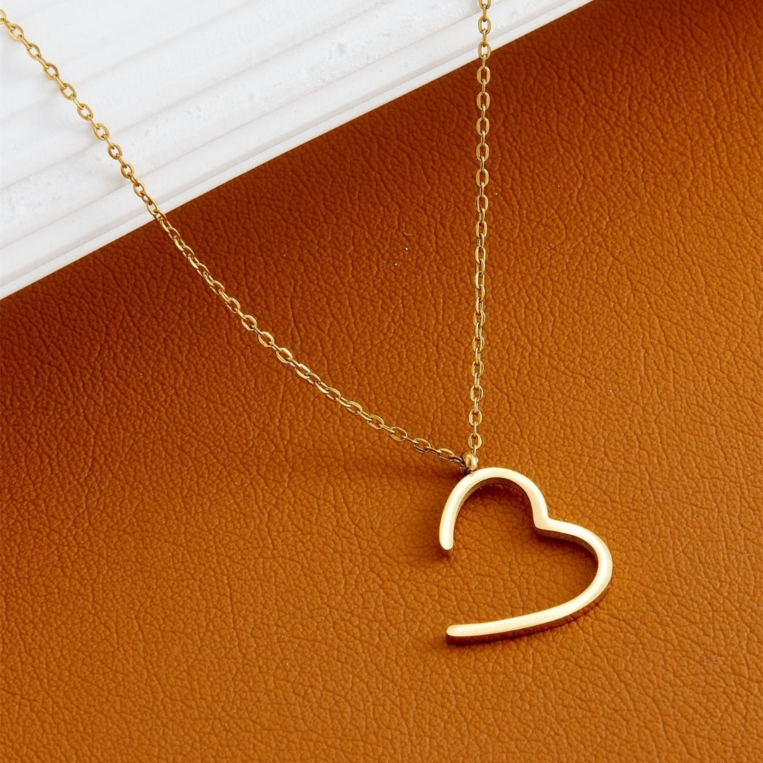 Golden Halo Heart Necklace