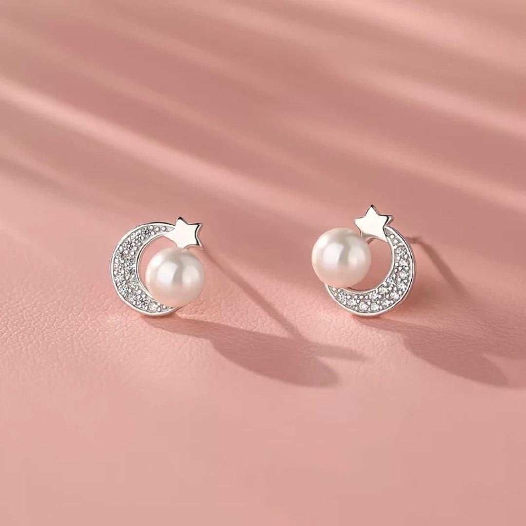 Starlight & Pearl Studs Earrings
