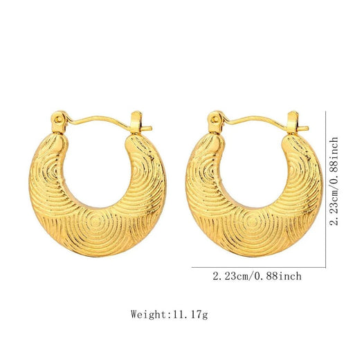 Opal Orbit Hoops Earrings