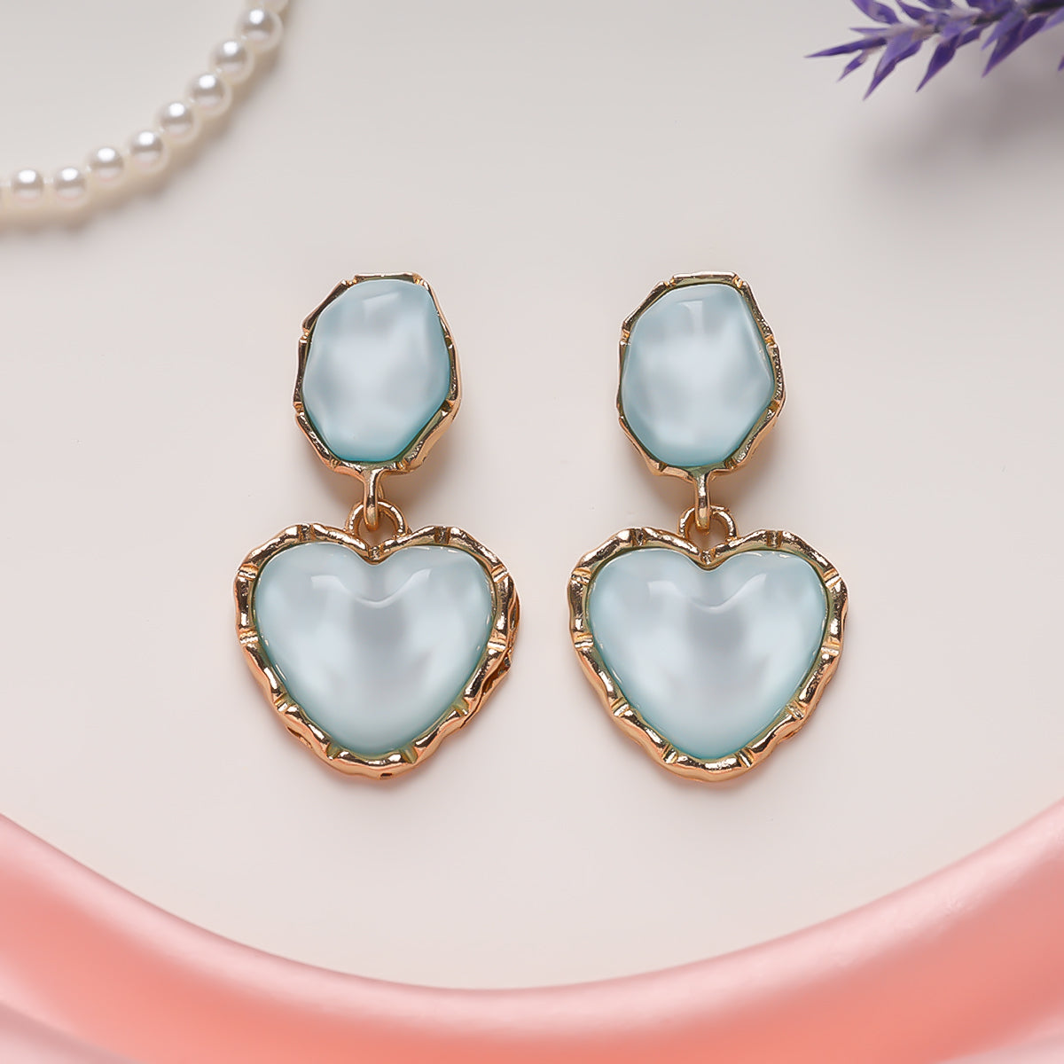 Skyline Sparkle Heart Earrings