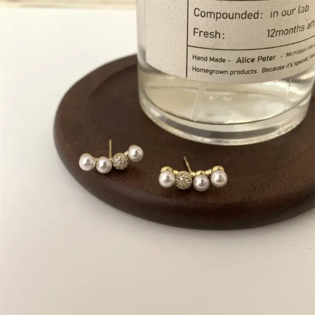 Pearl Bloom Climbers Earrings