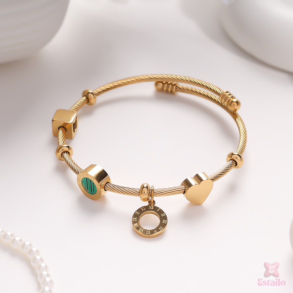 Dainty Roman Statement Bracelet