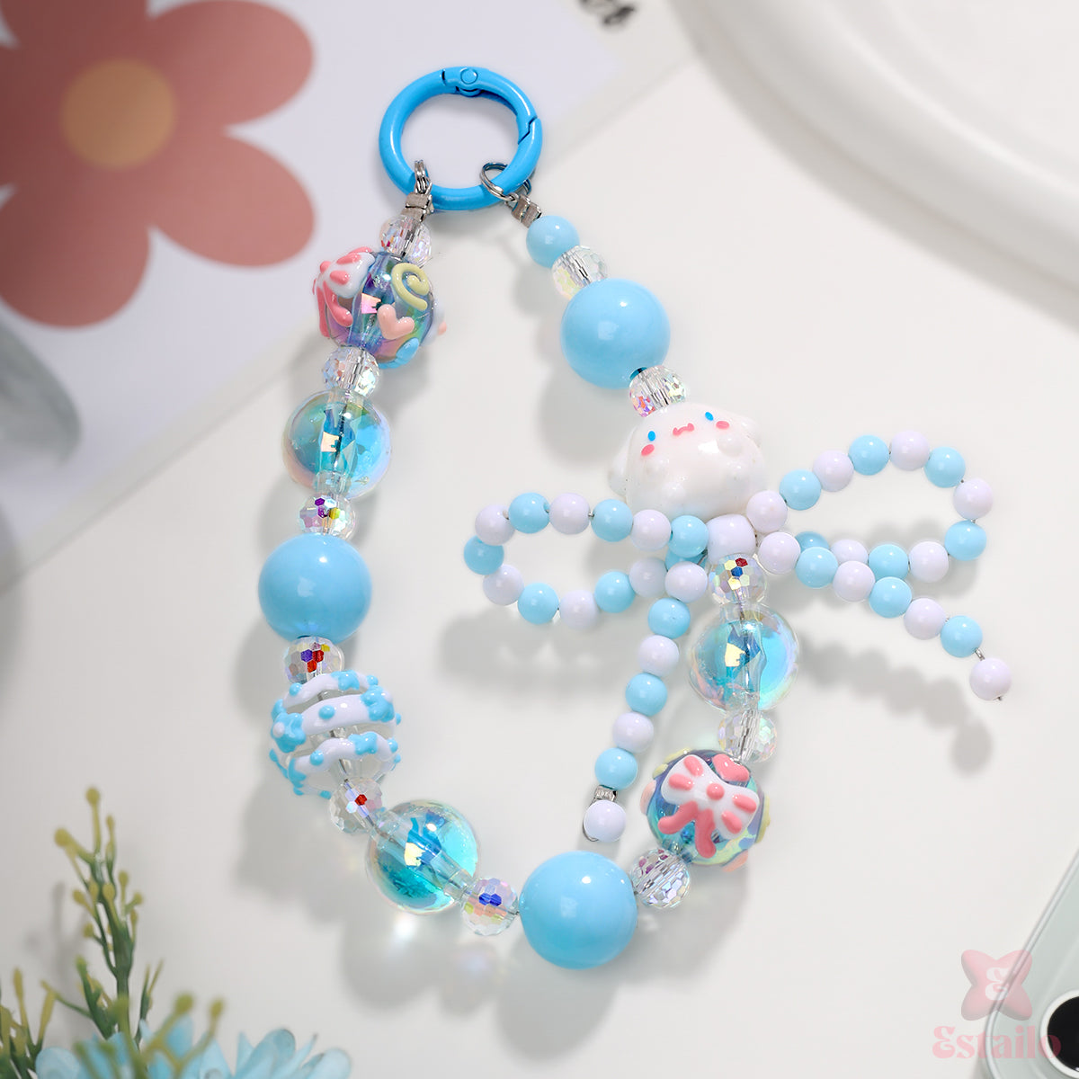 Blue Belle Phone Charm