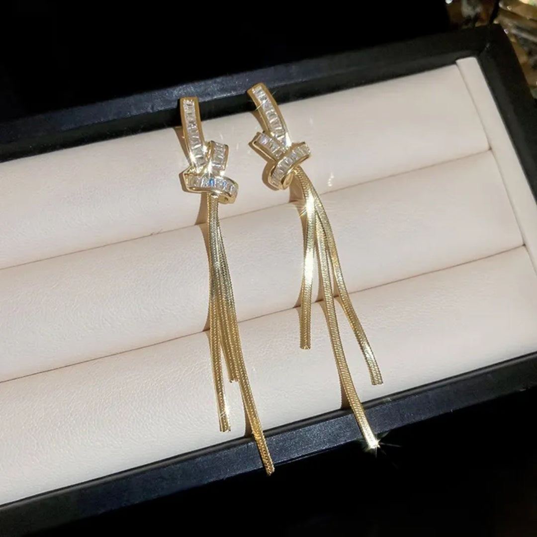 Long Chain Threader Earrings