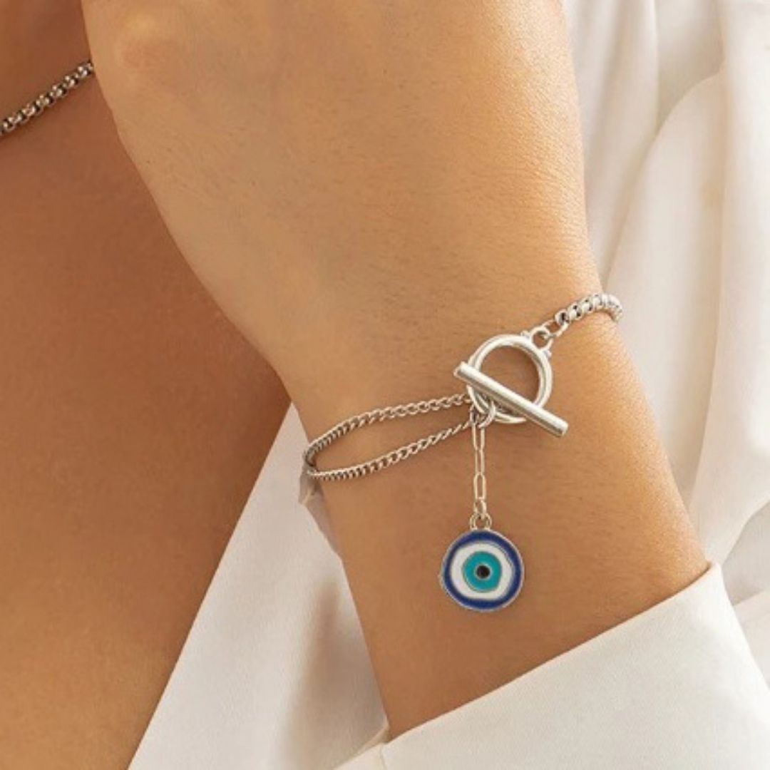 Amulet Aura Layered Chain Bracelet