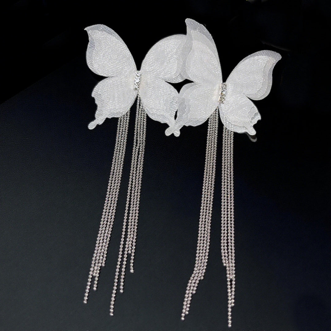 Fairy Wing Chain Earrings