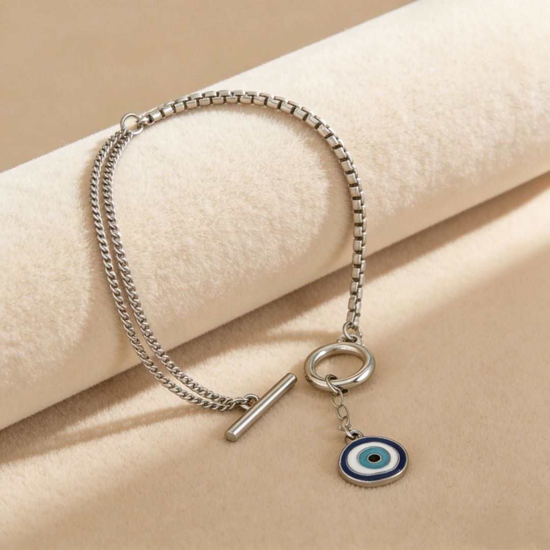 Amulet Aura Layered Chain Bracelet