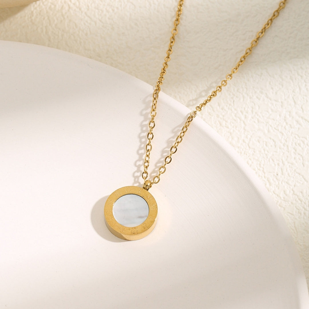 Solstice Roman Charm Necklace (Worn in 2 way)