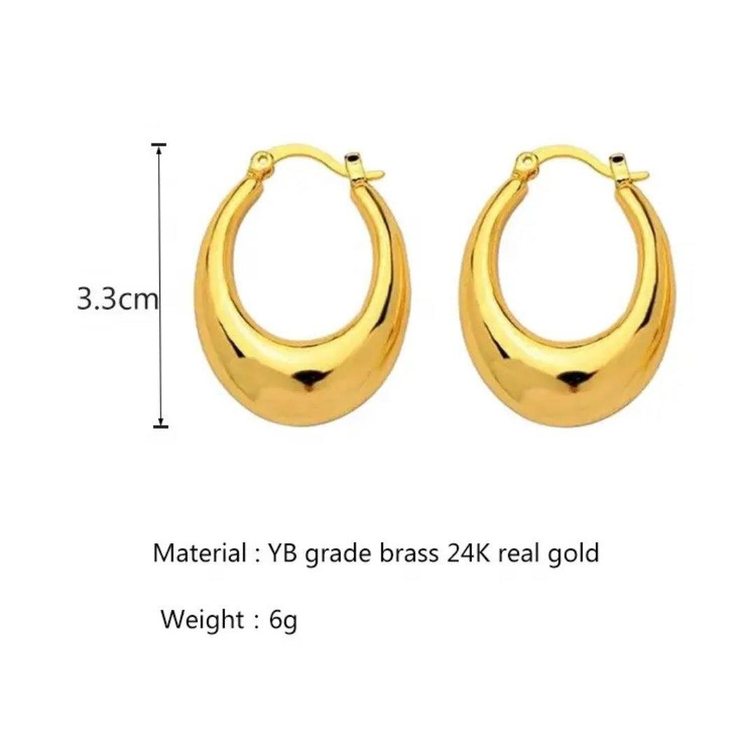 Timeless Gold Hoops Earrings