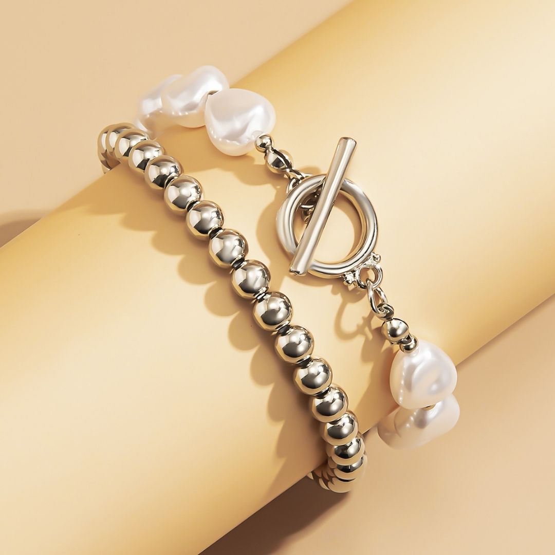 Mermaid Reef Bead Duo Stack Bracelet