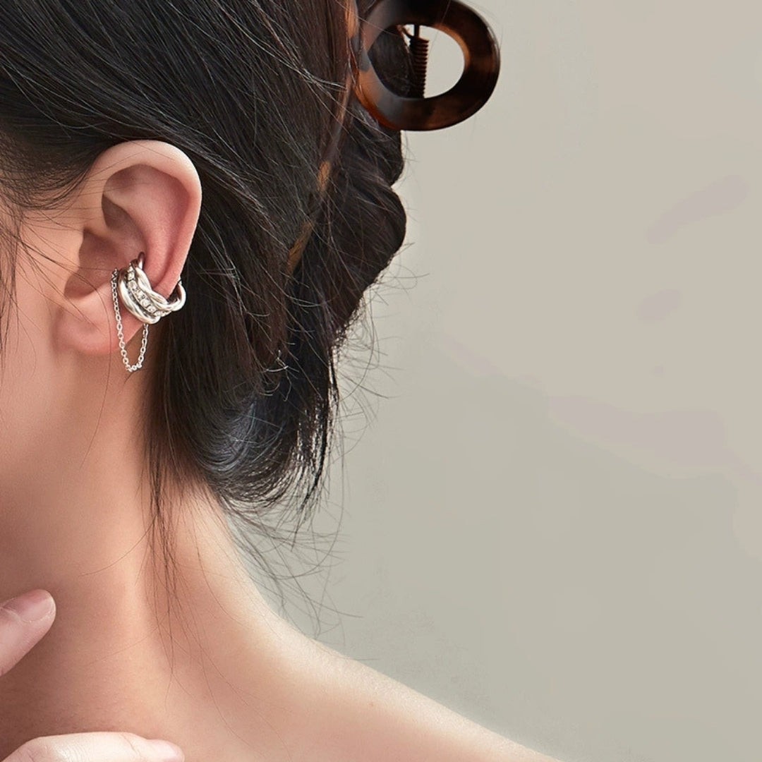 Vortex Ear Wrap Earcuff Earrings (single ear)