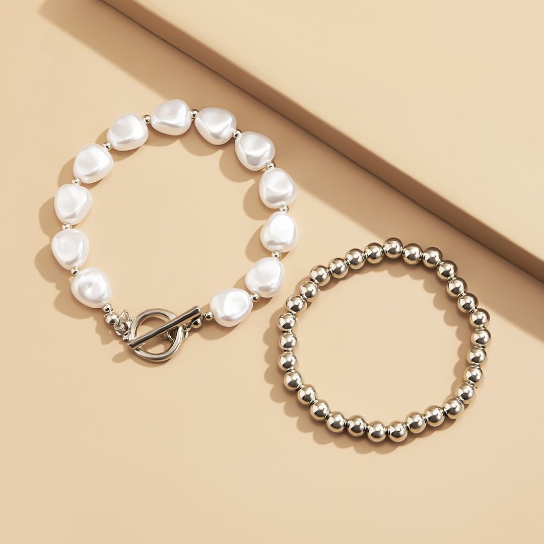 Mermaid Reef Bead Duo Stack Bracelet