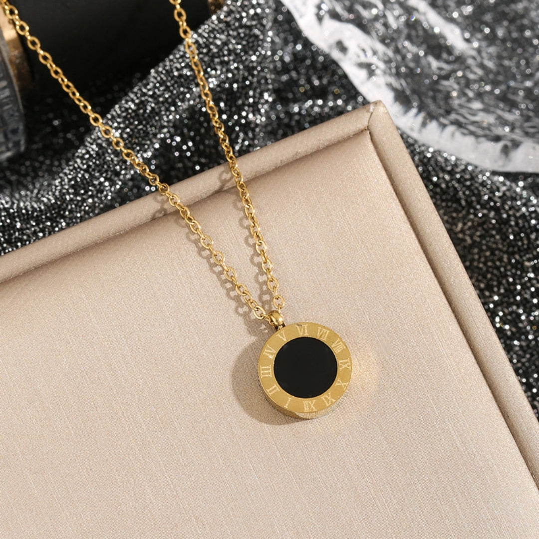 Solstice Roman Charm Necklace (Worn in 2 way)