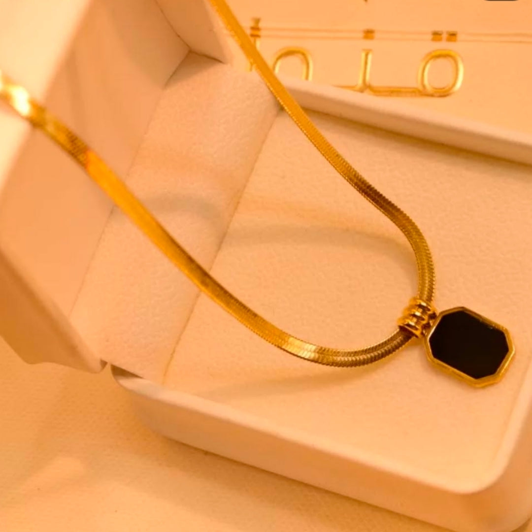 Black Charm Necklace