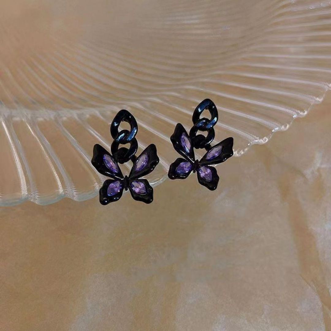 Celestial Dusk Butterflies Earrings