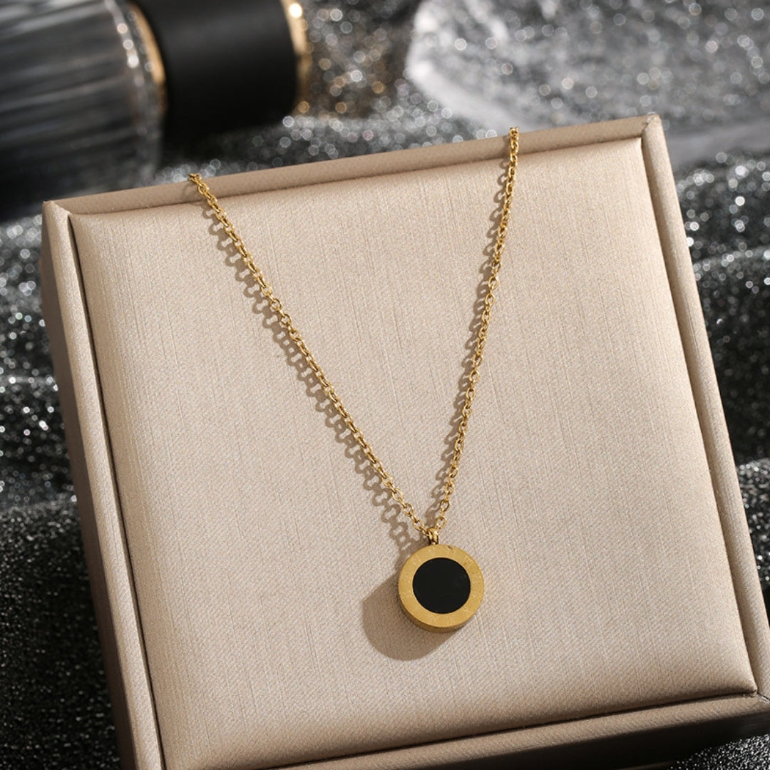 Solstice Roman Charm Necklace (Worn in 2 way)