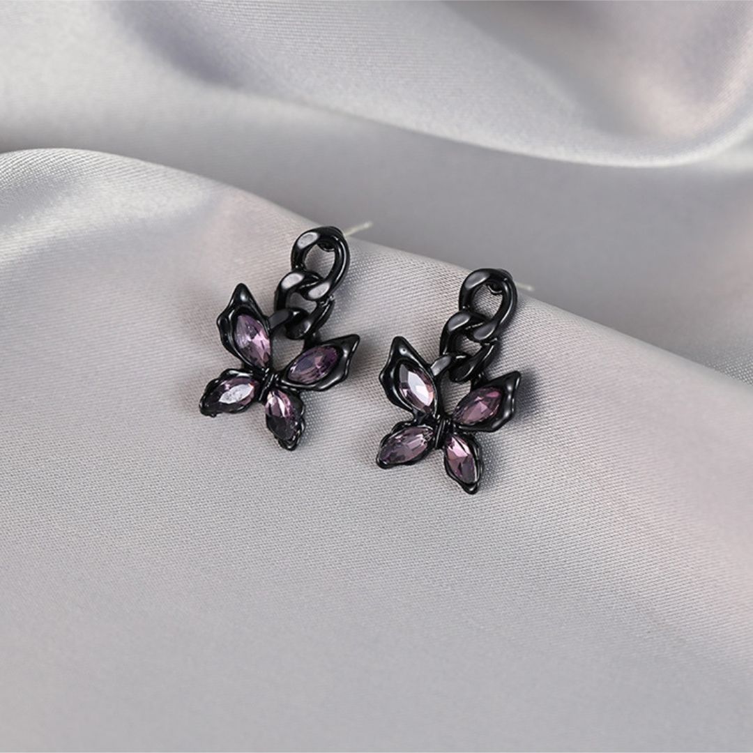 Celestial Dusk Butterflies Earrings