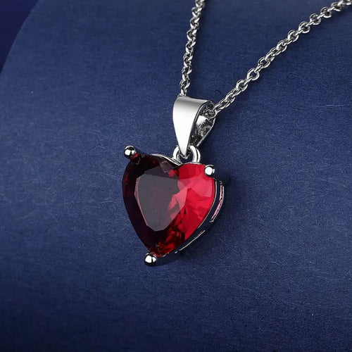 Scarlet Gem Pendant Necklace