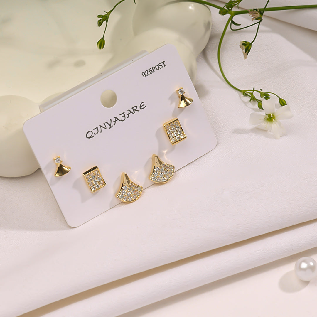 Tiny Treasure Studs Combo Earrings