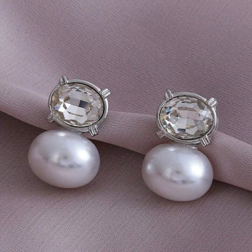Luxe Pearl Hoops Earrings