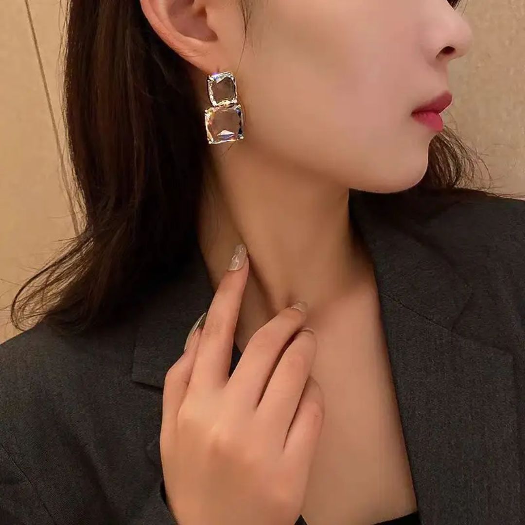 Crystal Statement  Earrings