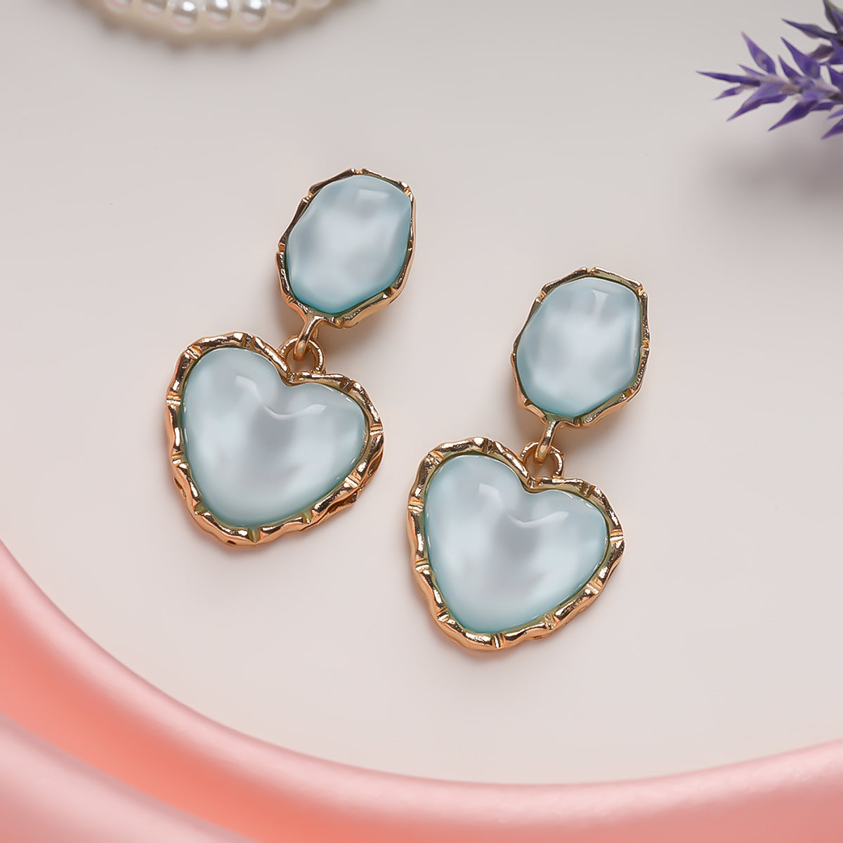 Skyline Sparkle Heart Earrings