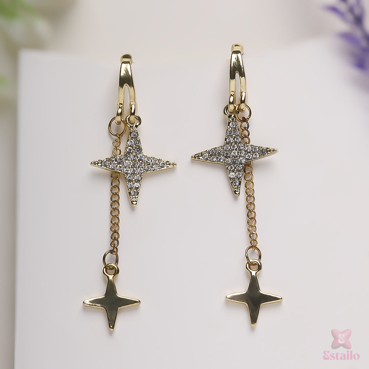 Bling Blogger Star Earrings