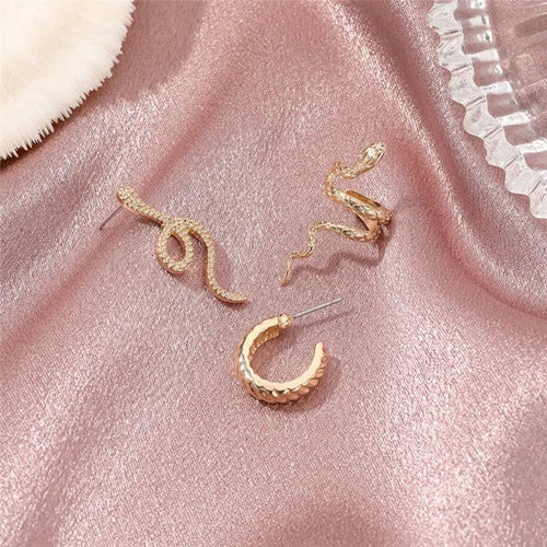 Gold Snake Ear Cuff (Single ear)