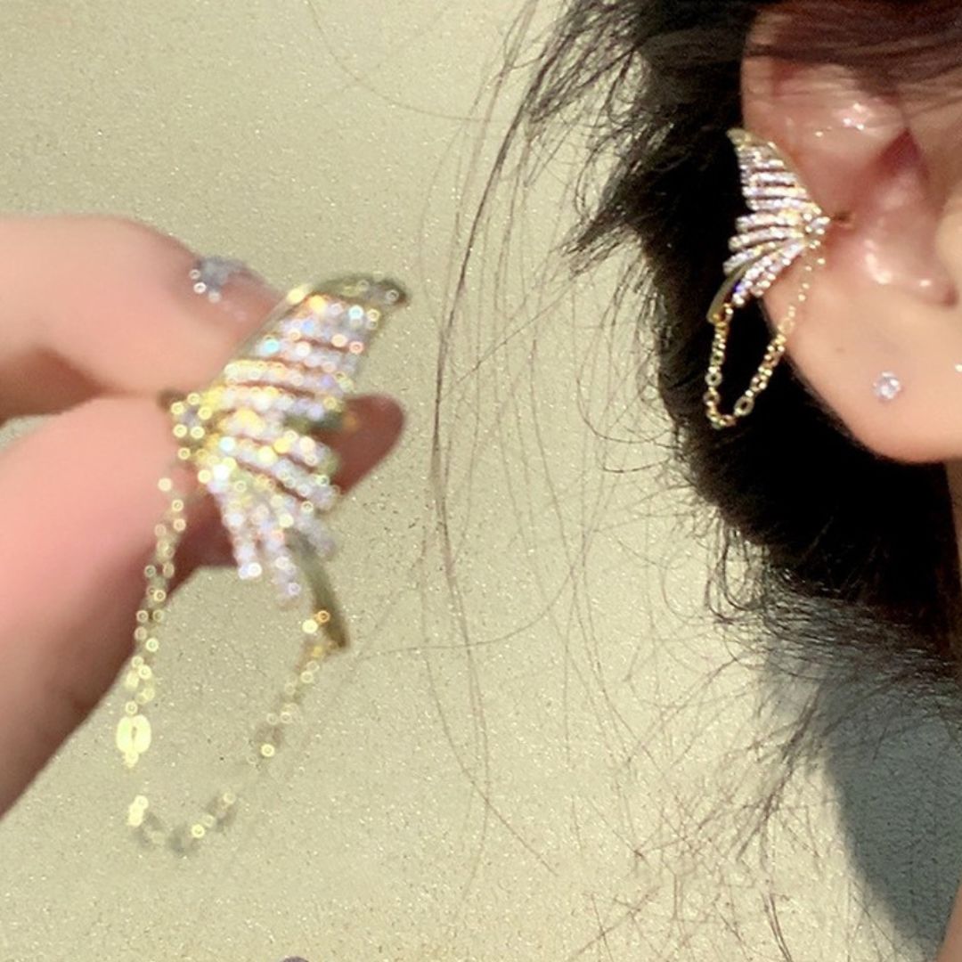 Gilded Seraph Cuffs Earrings