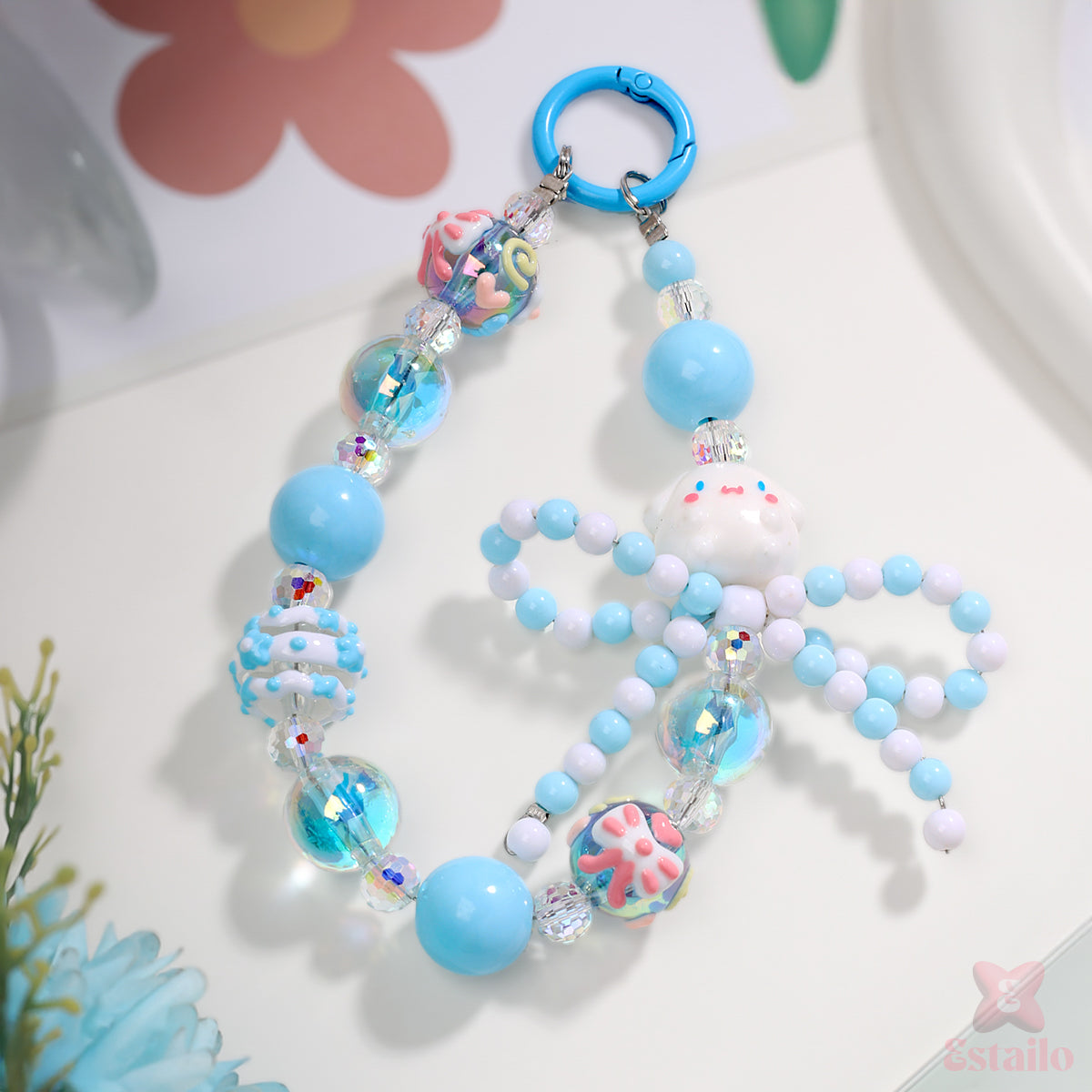 Blue Belle Phone Charm