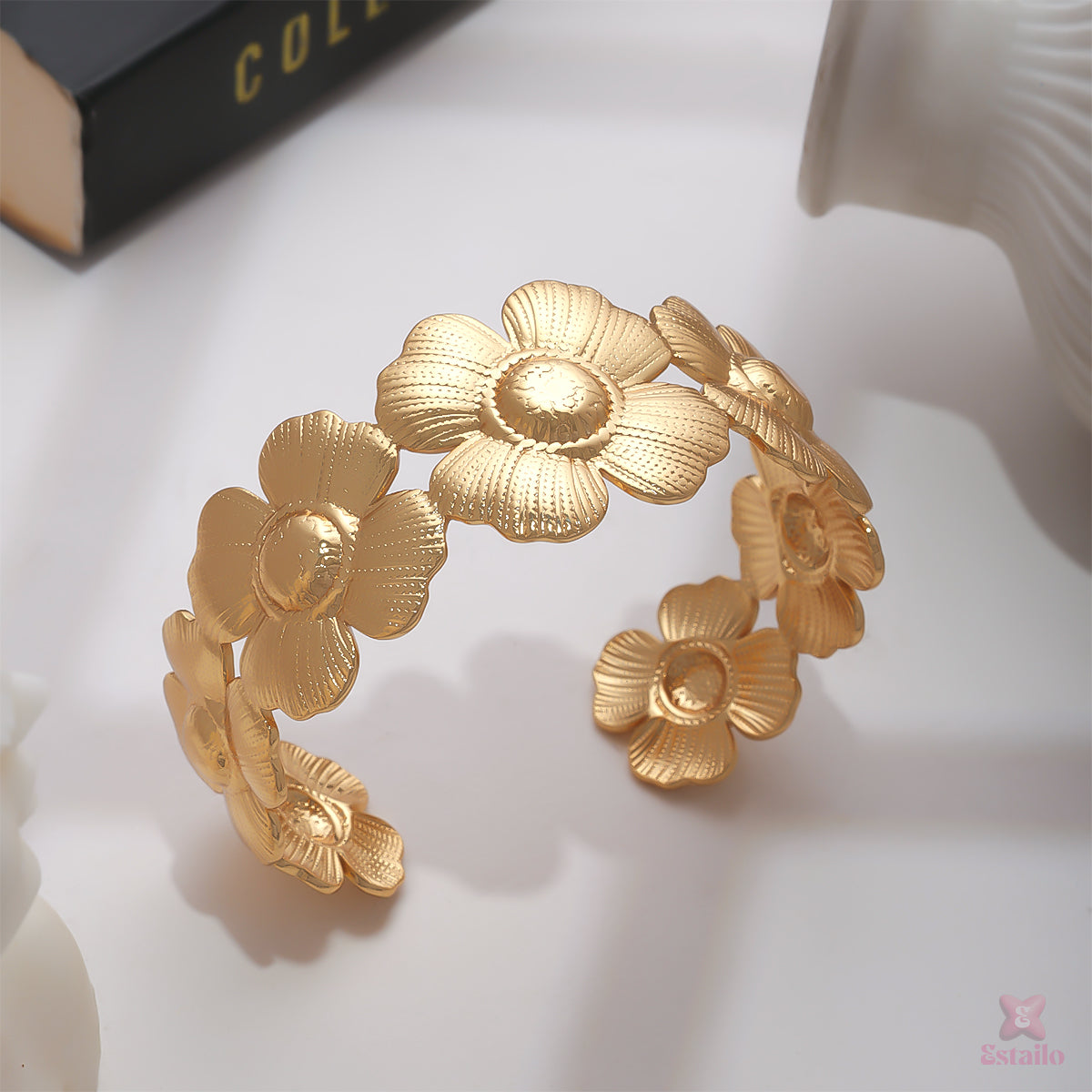Flora Embrace Cuff Bracelet