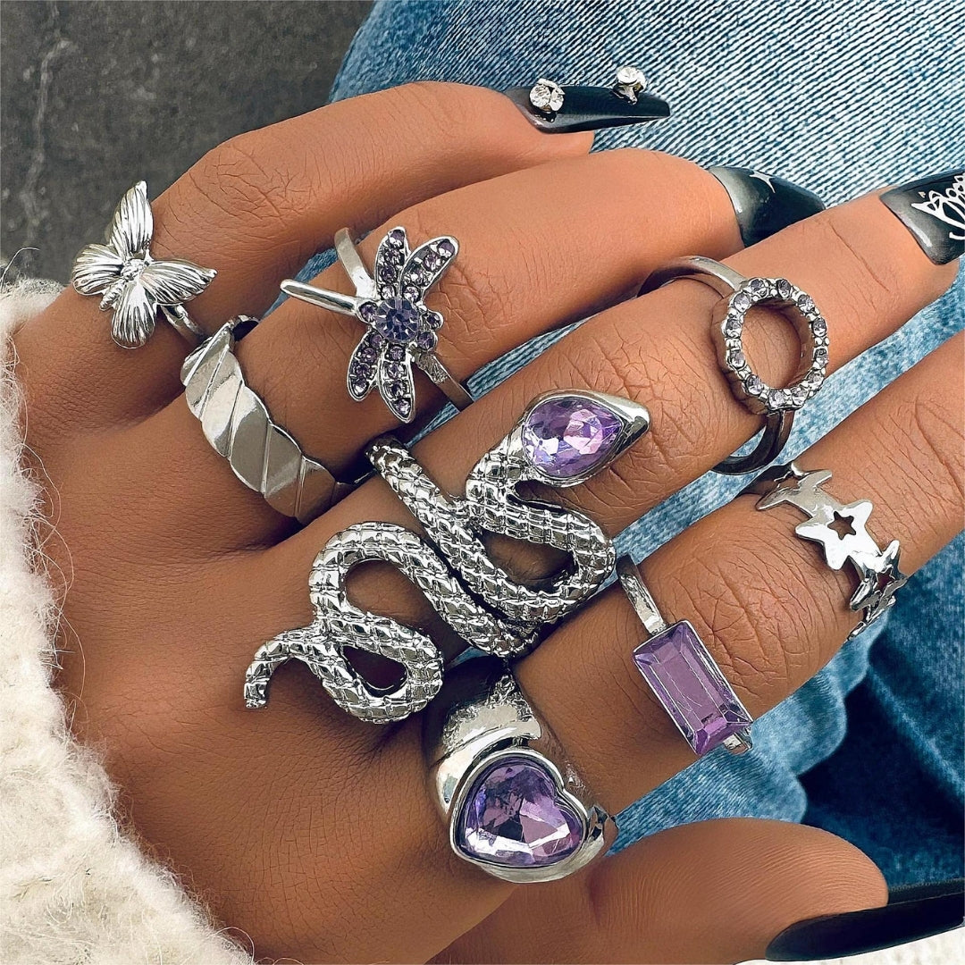 Mystic Creatures Ring Set