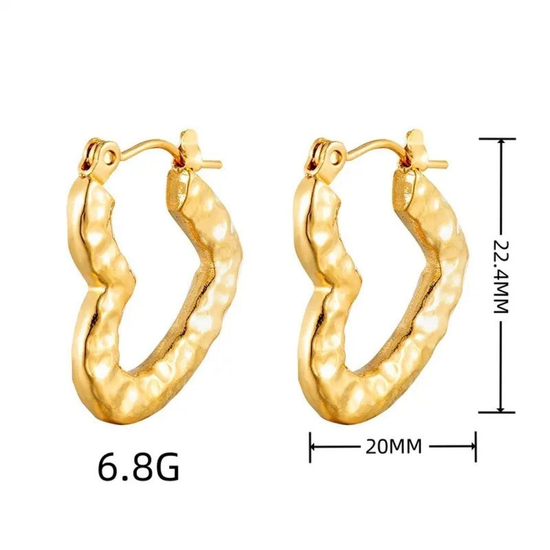 Radiant Love Hoops Earrings