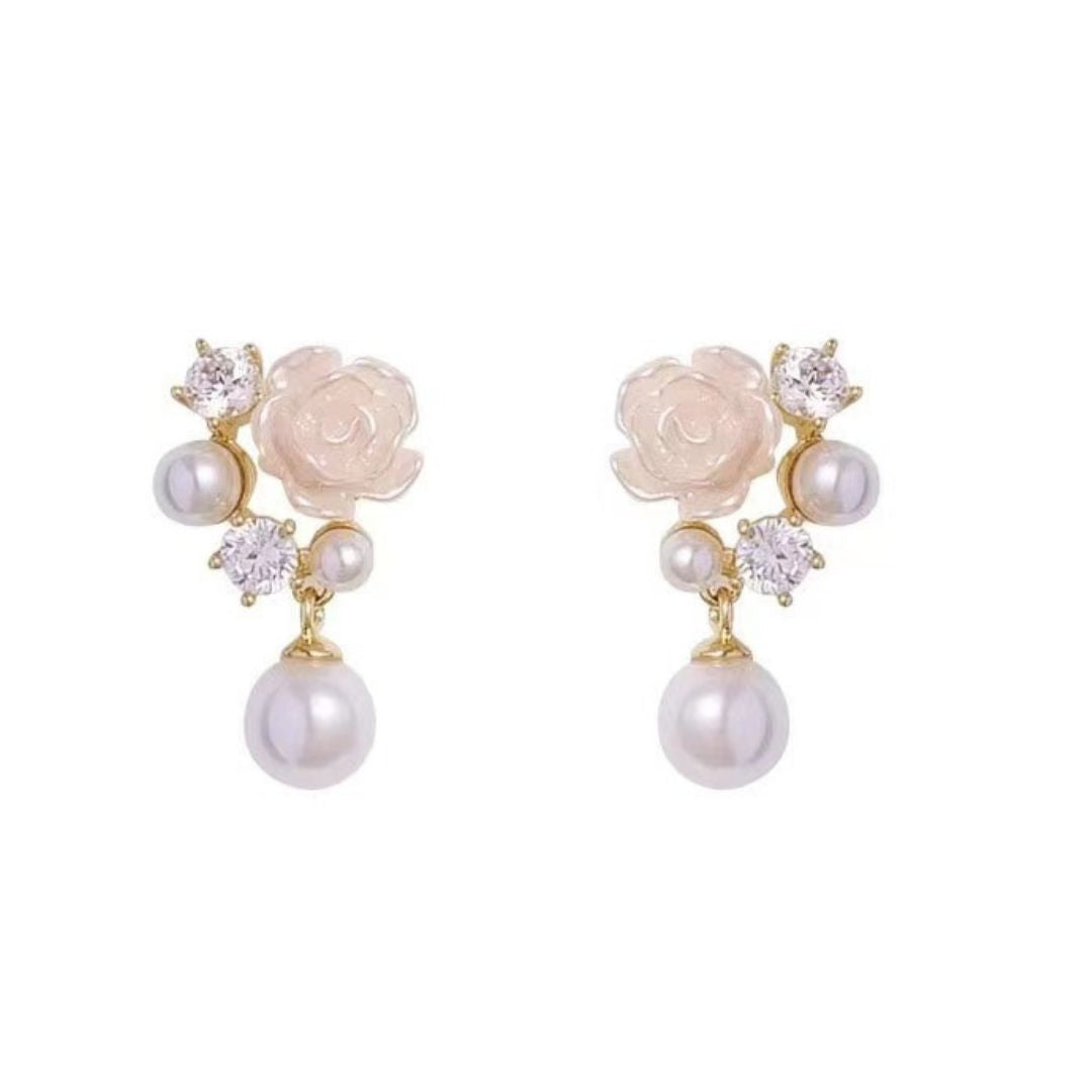 Camellia Flower Earrings