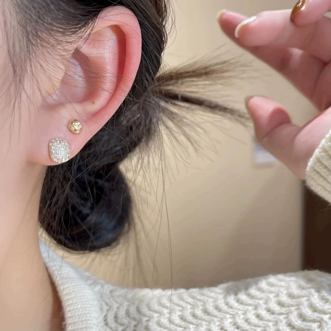 Trilogy Stacking Studs Earrings